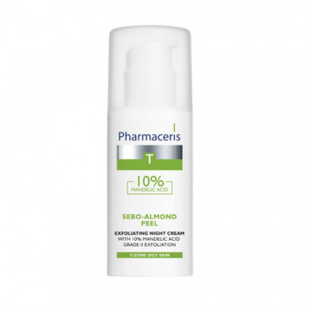 PHARMACERIS T SEBO-ALMOND PEEL CREME DE NUIT EXFOLIANTE 50ML