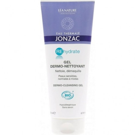 JONZAC REHYDRATE GEL DERMO NETTOYANT VISAGE 200 ML