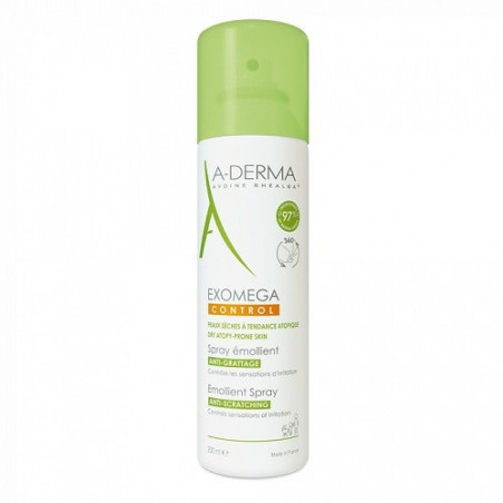 A-DERMA SPRAY EXOMEGA CONTROL EMOLLIENT ANTI-GRATTAGE PEAUX SECHES 200ML