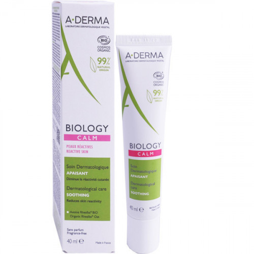 A-DERMA BIOLOGY CALM SOIN APAISANT PEAUX REACTIVES 40ML