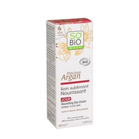 SO'BIO SOIN SUBLIMANT NOURRISSANT JOUR PRECIEUX ARGAN 50 ML