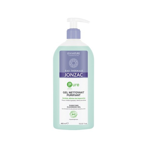 JONZAC PURE GEL NETTOYANT PURIFIANT, 400ML