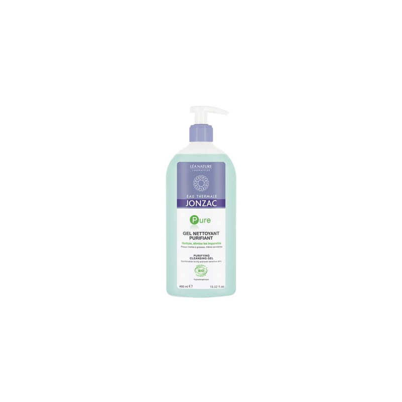 JONZAC PURE GEL NETTOYANT PURIFIANT, 400ML