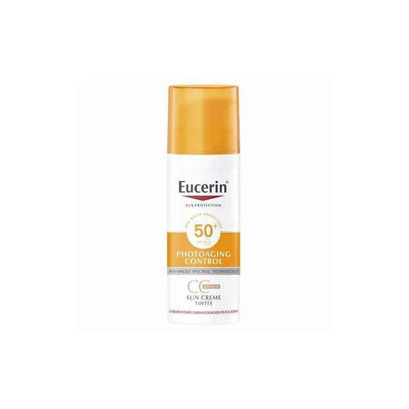 EUCERIN SUN PHOTOAGING CONTROL GEL CREME TEINTE MEDIUM SPF50+ 50ML