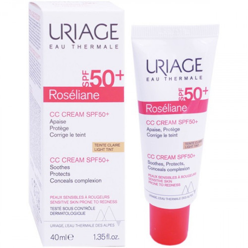 URIAGE ROSELIANE CC CREAM SPF50+ TEINTEE CLAIRE 40ML