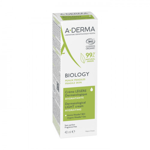 A-DERMA BIOLOGY CREME LEGERE HYDRATANTE PEAUX FRAGILE 40ML