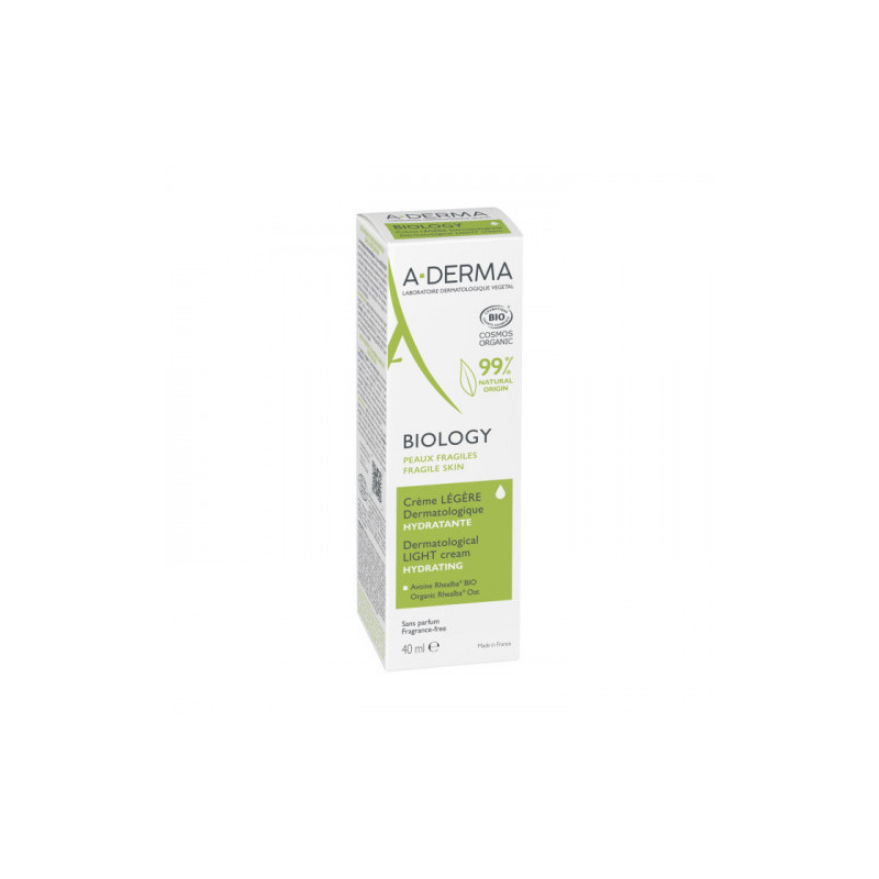 A-DERMA BIOLOGY CREME LEGERE HYDRATANTE PEAUX FRAGILE 40ML